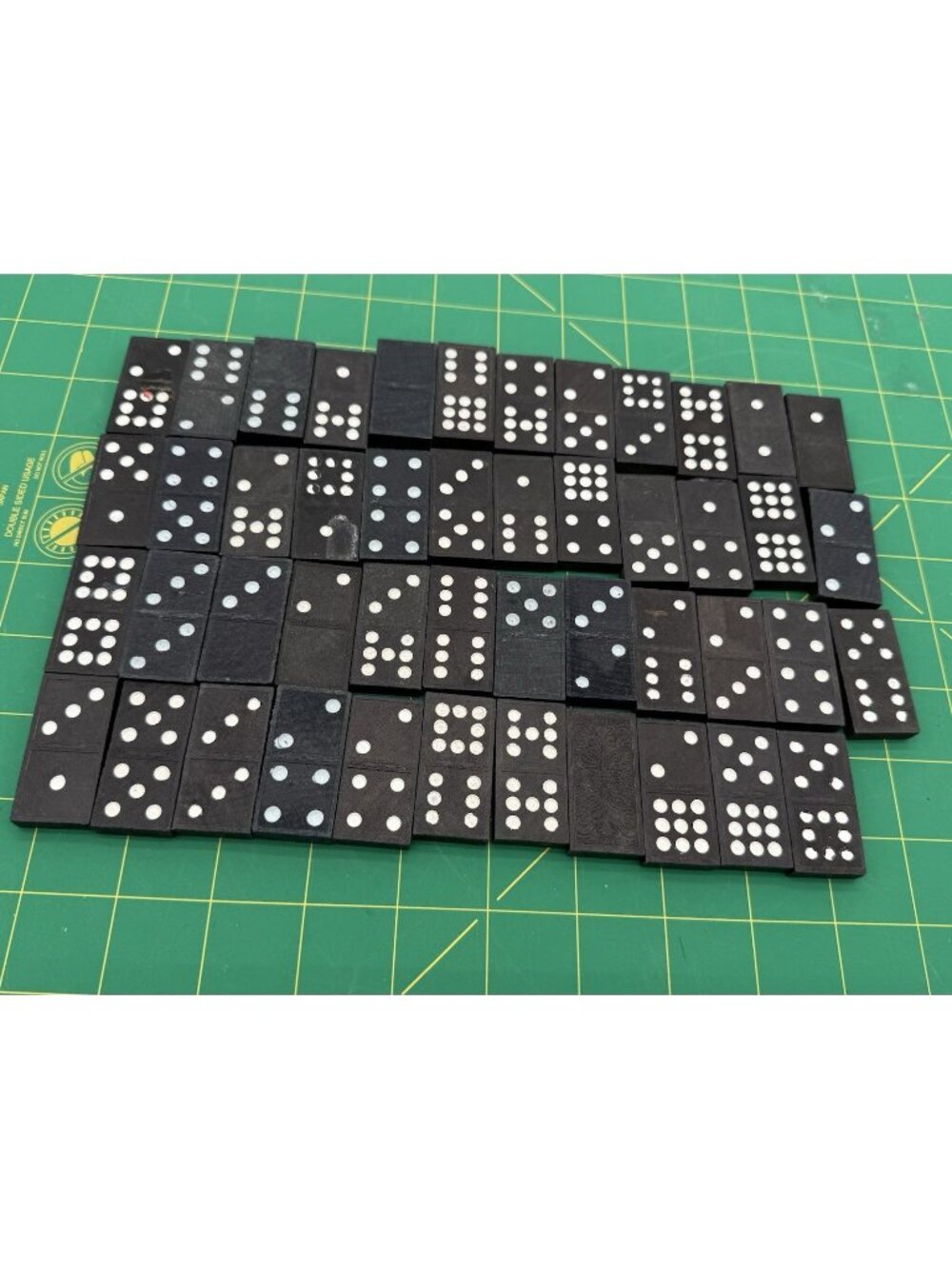 Vintage Whitman Double-Six Dominos 47 Pieces